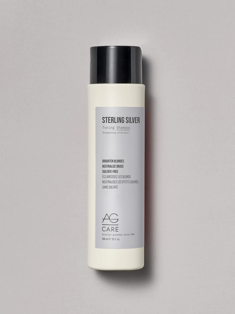 Sterling Silver, blonde brightening and toning shampoo by AG Care - Manzer Hair Salon, Toronto