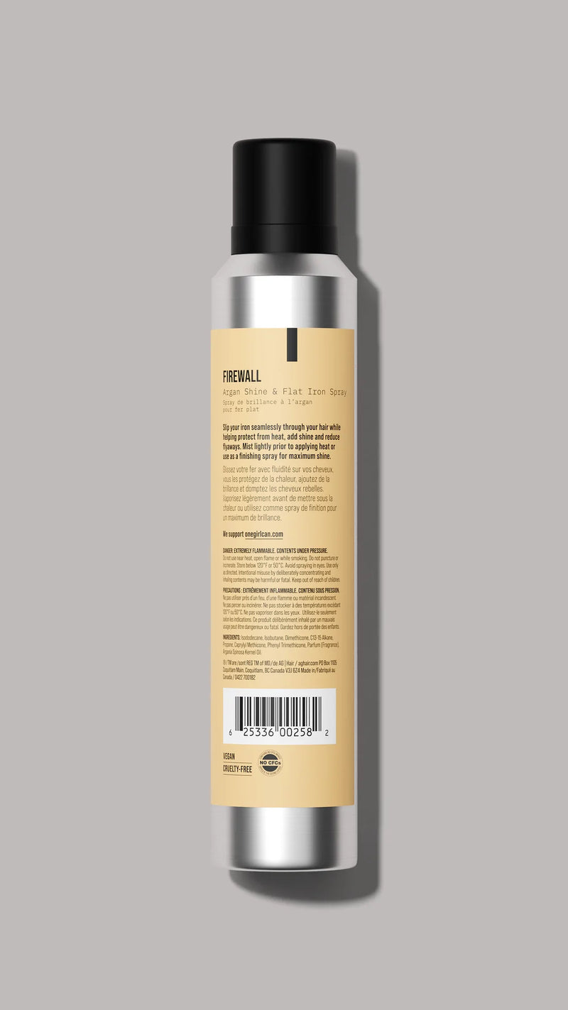 Firewall hair protection from flat irons - AG Hair Care - Manzer Salon Toronto