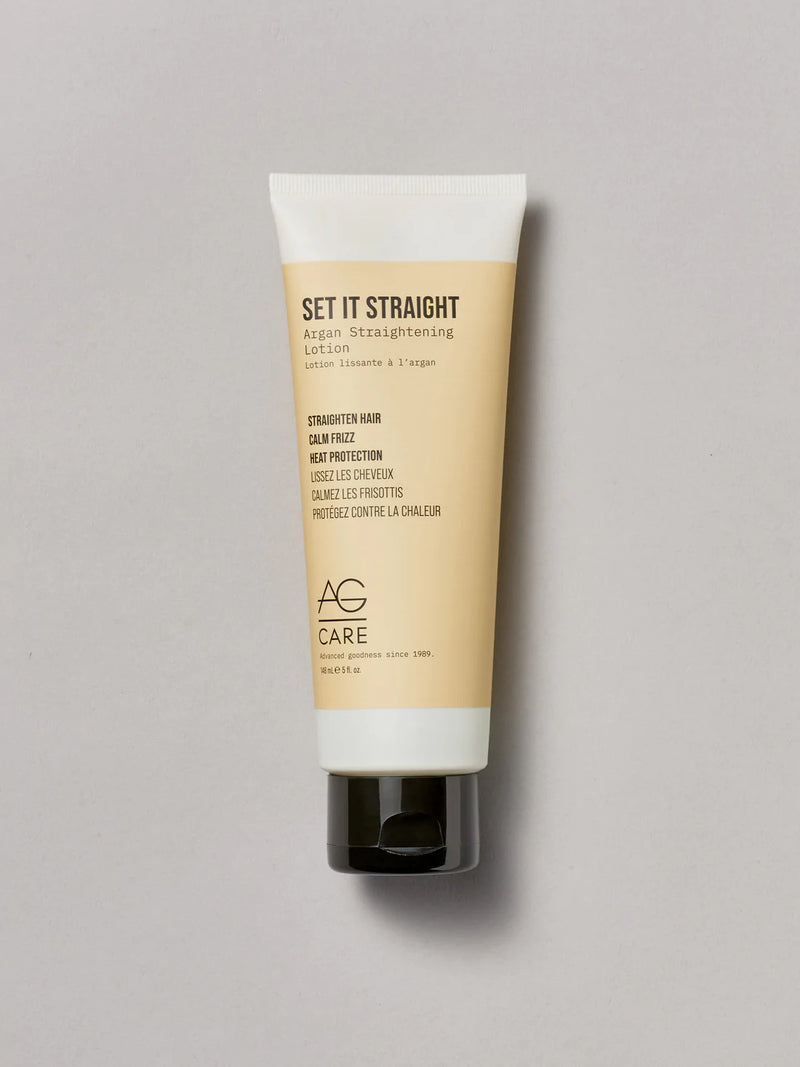 SET IT STRAIGHT ARGAN STRAIGHTENING LOTION AG Hair Products Manzer Manzer Hair Studio