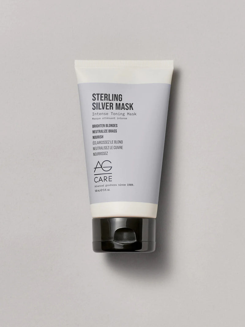 Sterling Silver Mask, blonde brightening hair mask by AG Care - Manzer Hair Salon, Toronto