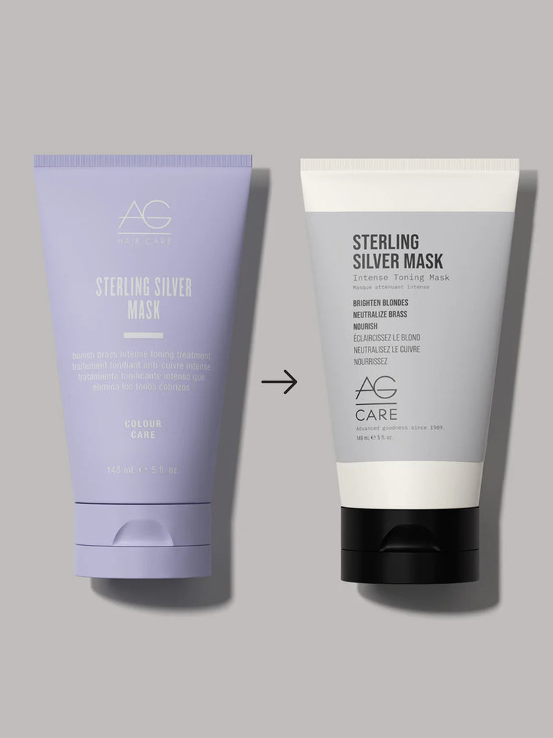 Sterling Silver Mask, blonde brightening hair mask by AG Care - Manzer Hair Salon, Toronto