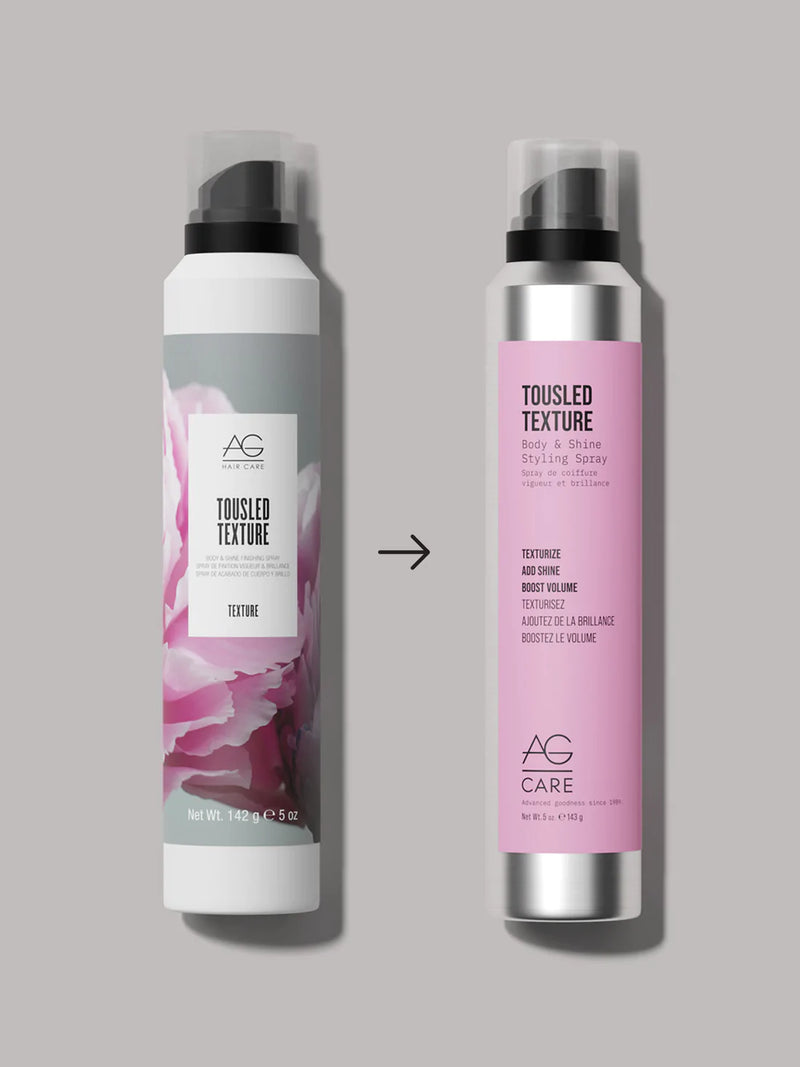 TOUSLED TEXTURE BODY & SHINE STYLING SPRAY, boost volume and add texture by AG - Manzer Hair Studio