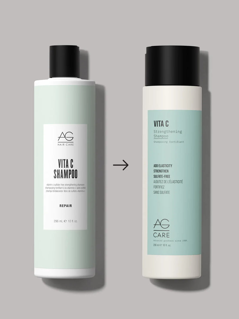 VITA C STRENGTHENING SHAMPOO - Hair Repair by AG - Manzer Hair Studio, Toronto