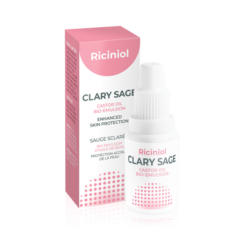 Riciniol Castor oil, bio-emulsion to protect and heal skin - Clary Sage - Manzer Hair Studio - Online Store