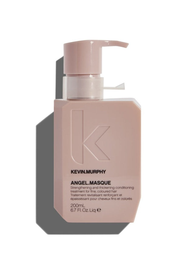 Pastel pink ANGEL.MASQUE by Kevin Murphy at Green Circle Salon Toronto. Deep conditioner to repair and strengthen fragile, colour-treated hair.