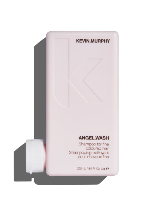 Pastel pink ANGEL.WASH by Kevin Murphy at Green Circle Salon Toronto. Volumizing shampoo that protects colour and strengthens fine hair.