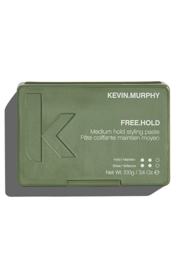 Army green box FREE.HOLD paste by Kevin Murphy at eco-friendly Green Circle Salon Toronto. Medium hold with shine and nourishment.