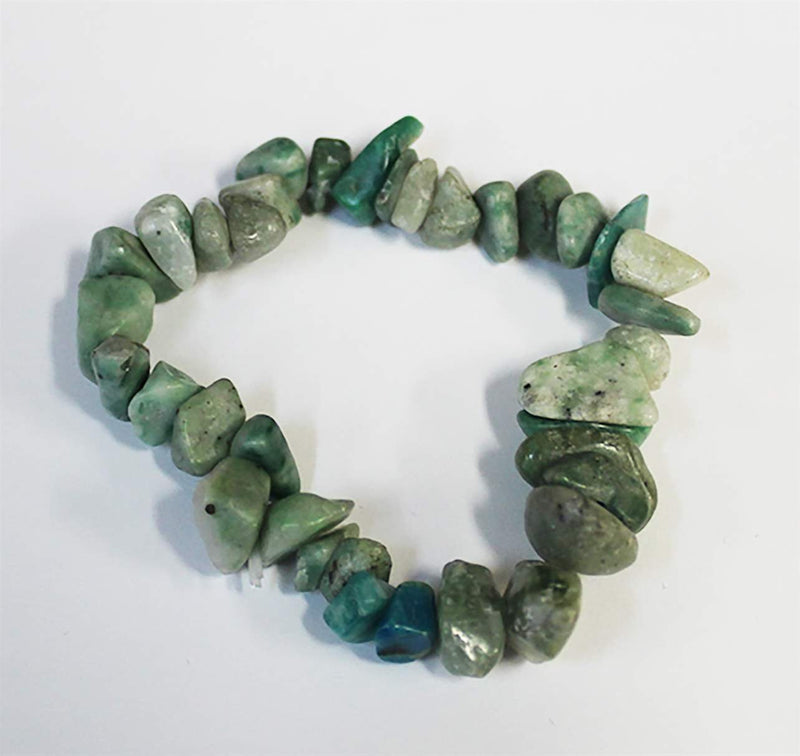 Semi precious stone stretch bracelet - elastic crystal bracelet Manzer Hair Studio