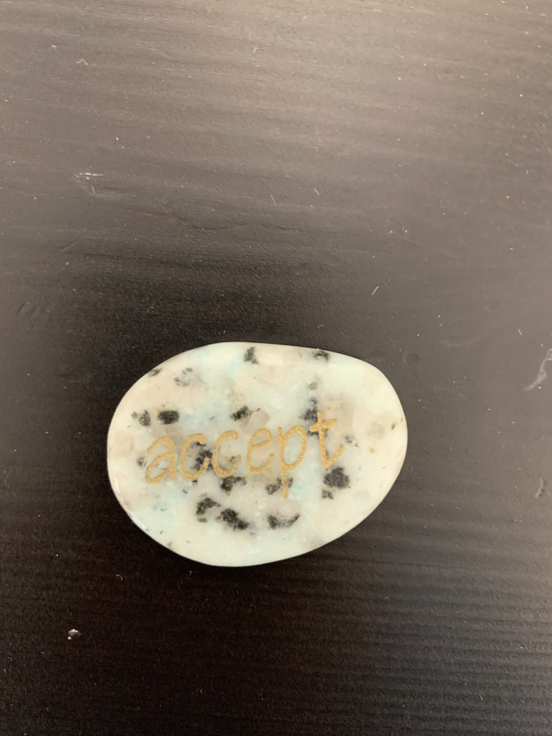Ponder Stones Mantra Gift - Accept - Manzer Hair Studio