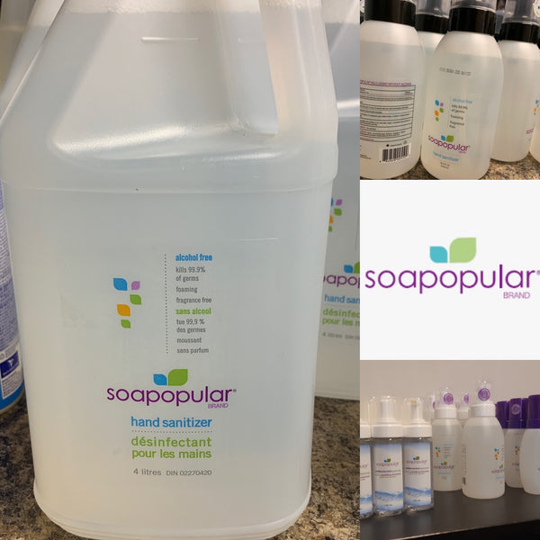 Soapopular - alcohol free Hand sanitizer - Manzer Hair Studio