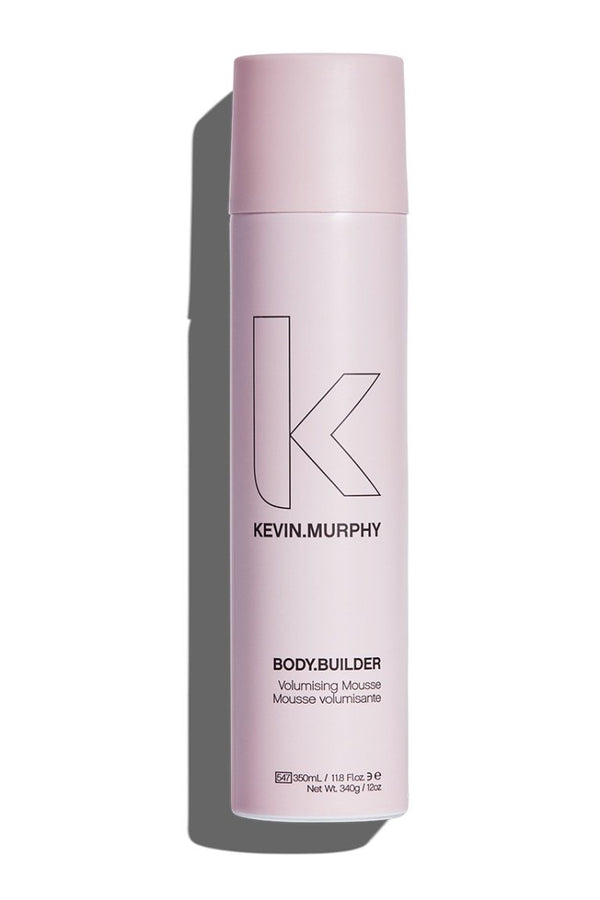 Light pastel pink Kevin Murphy BODY.BUILDER volumizing mousse for fullness and hold, eco Toronto salon, free shipping over $150