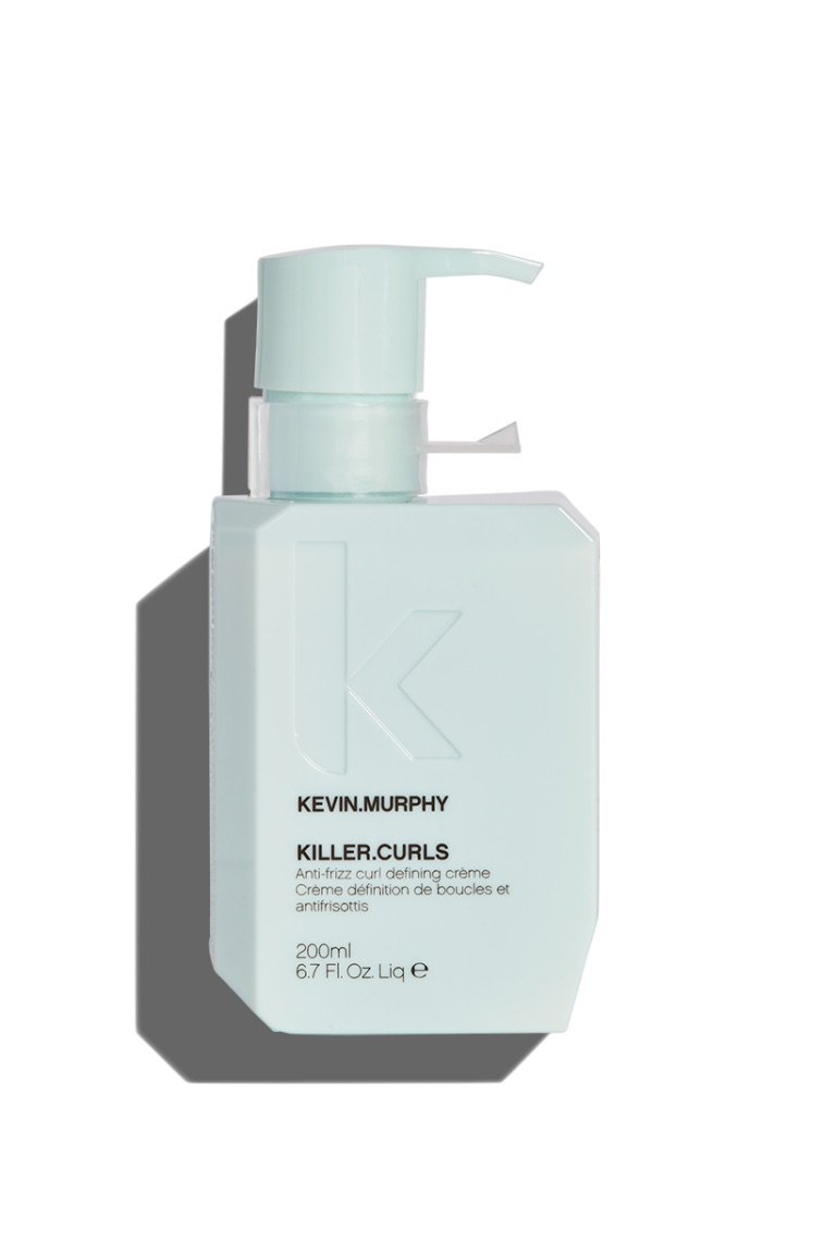 Light pastel teal Kevin Murphy KILLER.CURLS cream for soft, frizz-free curl definition, eco Toronto salon, free shipping over $150