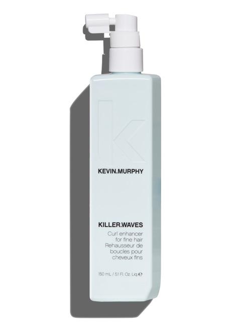 Light pastel teal Kevin Murphy KILLER.WAVES spray for defined curls, frizz control, eco Toronto salon, free shipping over $150