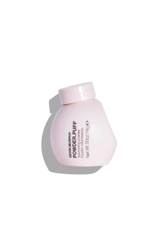 Kevin Murphy Powder Puff volumizing powder in small pink circular bottle with long-lasting hold, perfect for boosting limp hair at Green Circle Salon.