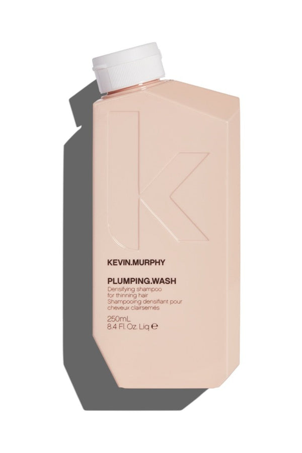 Peach PLUMPING.WASH by Kevin Murphy at Green Circle Salon Toronto. Volumizing shampoo to nourish and thicken aging or fine hair.