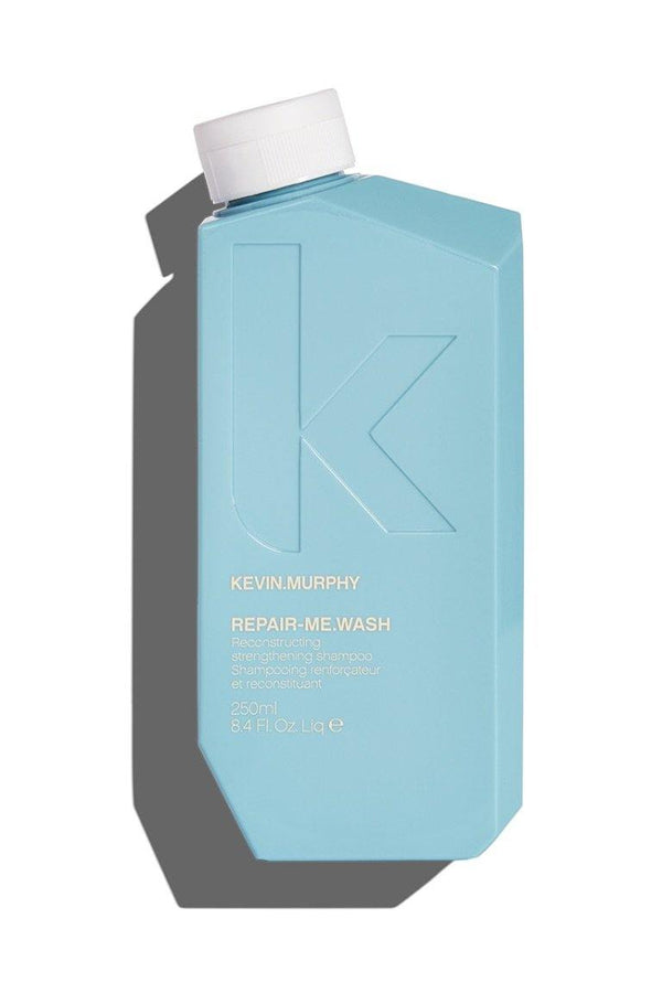 Baby blue REPAIR-ME.WASH by Kevin Murphy at Green Circle Salon Toronto. Protein-rich shampoo to cleanse, repair, and strengthen hair.