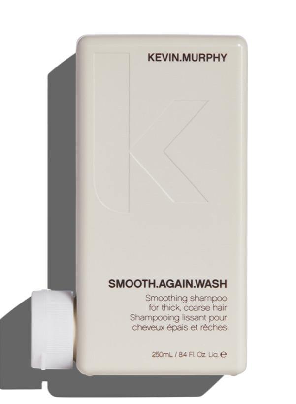 Beige SMOOTH.AGAIN.WASH by Kevin Murphy at Green Circle Salon Toronto. Smoothing shampoo for thick, coarse, frizz-prone hair.