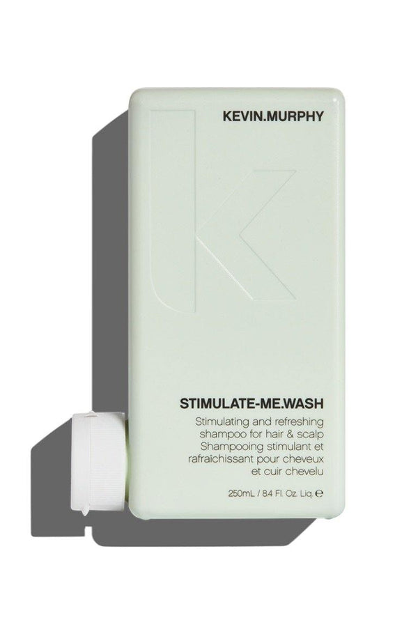 Pastel green STIMULATE-ME.WASH by Kevin Murphy at Green Circle Salon Toronto. Invigorating daily shampoo to refresh hair and scalp.